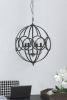 4 - Light Metal Chandelier, Hanging Light Fixture with Adjustable Chain for Kitchen Dining Room Foyer Entryway, Bulb Not Included
