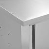 Kitchen Wall Cabinet with Sliding Doors 59.1"x15.7"x19.7" Stainless Steel