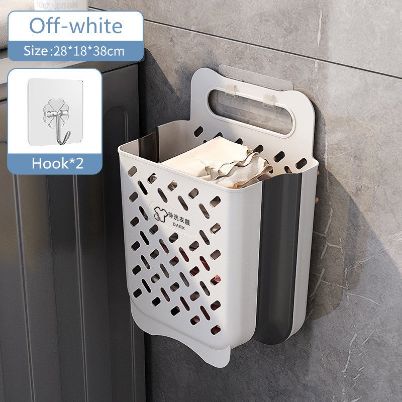 Folding Laundry Basket Bathroom Clothes Storage Organizer Baskets Portable Punch-Free Laundry basket Holder Home Accessories Folding Laundry Basket Bathroom Clothes Storage Organizer Baskets Portable Punch-Free Laundry basket Holder Home Accessories