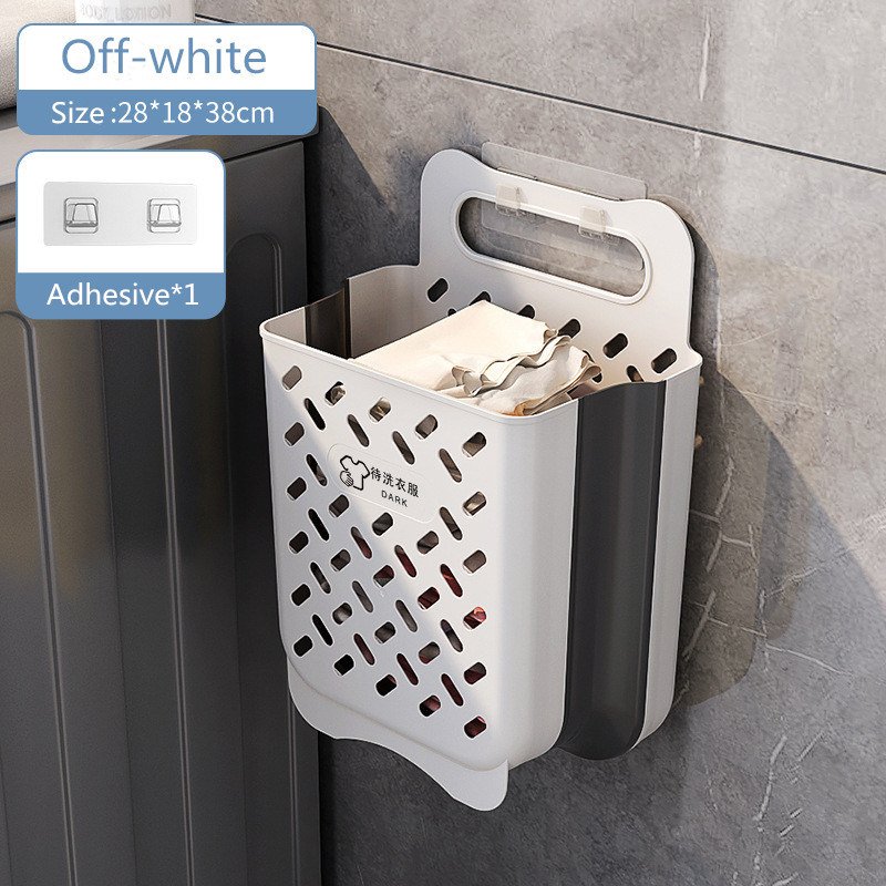 Folding Laundry Basket Bathroom Clothes Storage Organizer Baskets Portable Punch-Free Laundry basket Holder Home Accessories Folding Laundry Basket Bathroom Clothes Storage Organizer Baskets Portable Punch-Free Laundry basket Holder Home Accessories