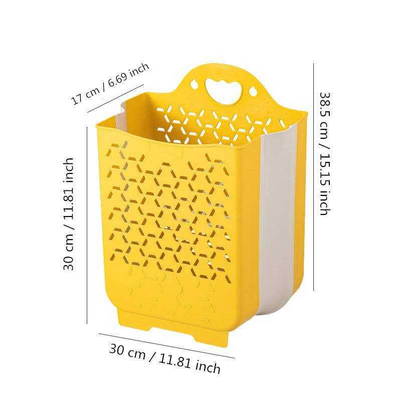 Folding Laundry Basket Bathroom Clothes Storage Organizer Baskets Portable Punch-Free Laundry basket Holder Home Accessories Folding Laundry Basket Bathroom Clothes Storage Organizer Baskets Portable Punch-Free Laundry basket Holder Home Accessories