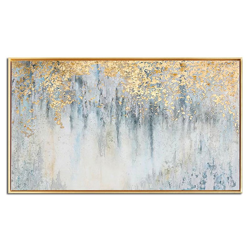 Top Selling Handmade Abstract Oil Painting Wall Art Modern Minimalist Bright Color Gold Foil Picture Canvas Home Decor For Living Room Bedroom No Fram Top Selling Handmade Abstract Oil Painting Wall Art Modern Minimalist Bright Color Gold Foil Picture Canvas Home Decor For Living Room Bedroom No Fram