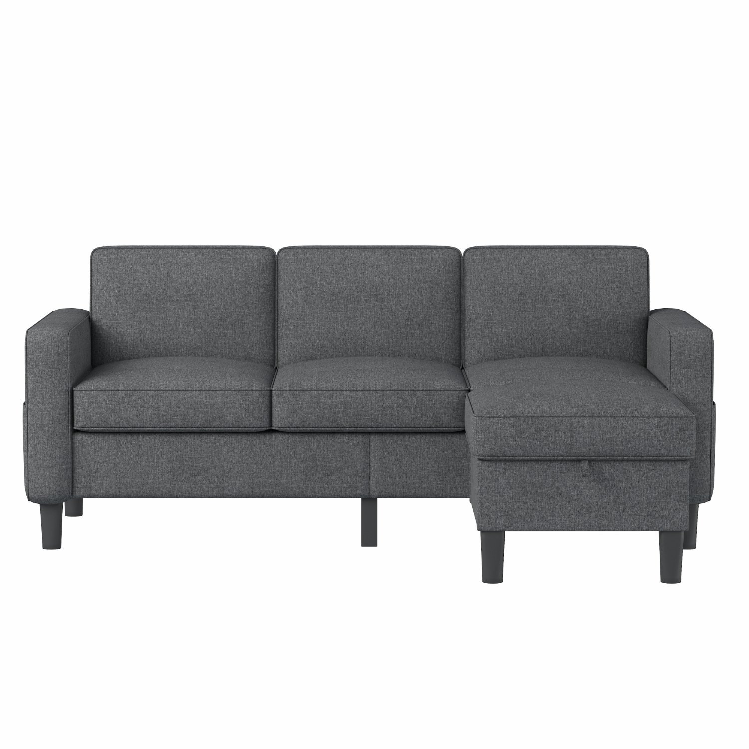 Best Choice Products Upholstered Sectional Sofa for Home, Apartment, Dorm, Bonus Room, Compact Spaces w/Chaise Lounge, 3-Seat, L-Shape Design, Reversi Best Choice Products Upholstered Sectional Sofa for Home, Apartment, Dorm, Bonus Room, Compact Spaces w/Chaise Lounge, 3-Seat, L-Shape Design, Reversi